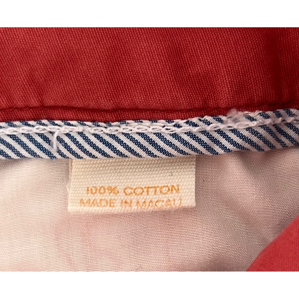 J Crew Classic Twill Chino Pants Ankle Women's Size 2S Coral Cotton - Picture 4 of 4